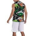 thumbnail image 5 of Rocae Dinosaur Skeleton for Men's Basketball Jersey Lightweight and Breathable Athletic Tank Top,Quick-Drying Sports Jersey, 5 of 9