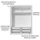 thumbnail image 5 of Ropero Closet Madesa Dallas Plus 2 Puertas Corredizas con Espejo 4 Cajones, 5 of 5