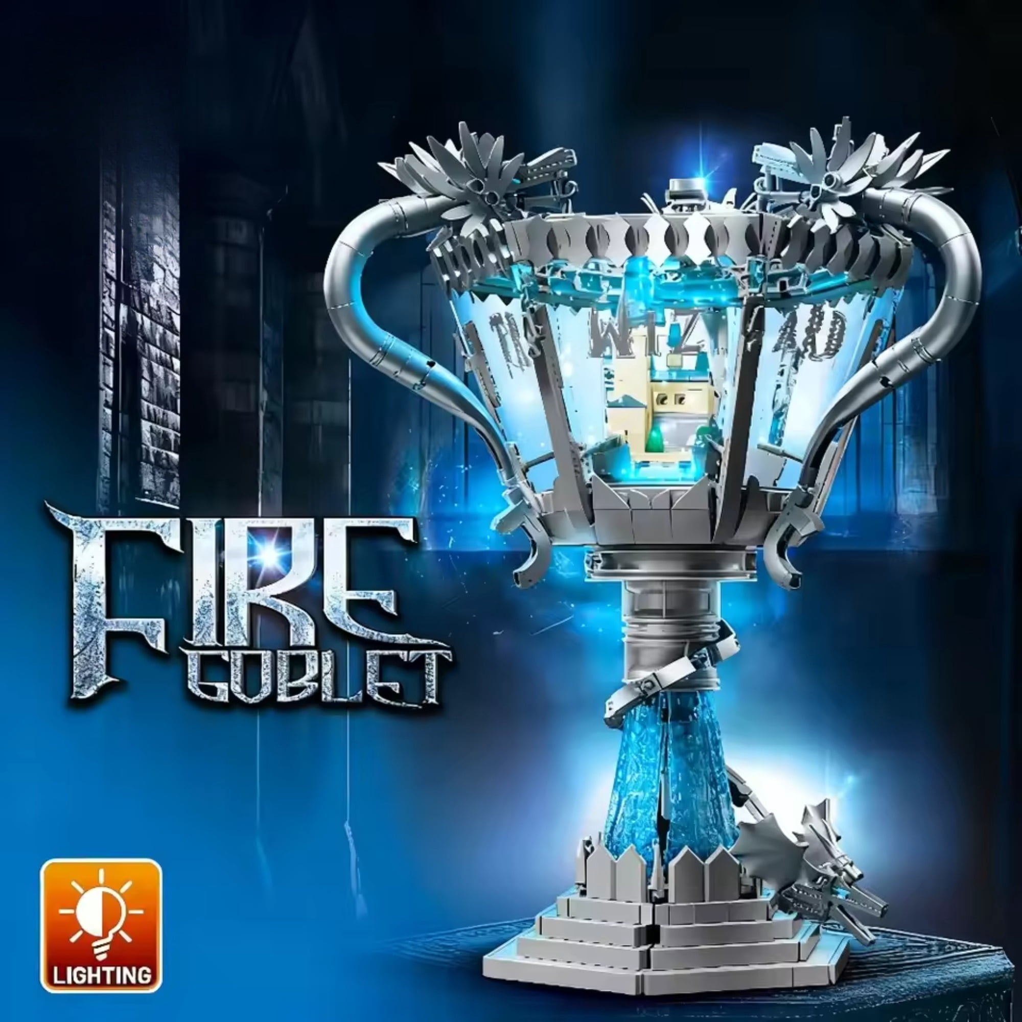 Remocguys The Goblet of Fire Building Sets, Compatible with Lego Magic Movie Desk Decoration for Adults Fans 1169PCS