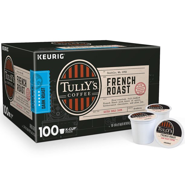Tully's Coffee French Roast KCup Pods (100 ct.)
