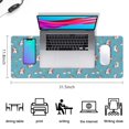 thumbnail image 5 of Long Mouse Pads for Desk,Cartoon Unicorn Rainbow Heart Butterfly Crown Desk Mats on Top Of Desks, Desk Mouse Pad Extra Large with 3mm Non-Slip Base and Stitched Edge for Gaming,Work,Home 31.5"x11.8", 5 of 5