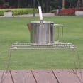 thumbnail image 4 of KAKOWELY Portable BBQ Grill Stainless Steel BBQ Rack Mini Foldable Barbecue Grill Simple Barbecue Rack Outdoor Barbecue Grill (Size 2)12.6"X9.84"X7.09", 4 of 4