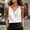 White, variant on Women's Solid Satin Camisole Top with Flattering Neckline