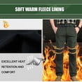 thumbnail image 6 of Men's Water-Repellent Windproof Fleece Lined Outdoor Pants 5 Pockets, 6 of 17