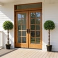 thumbnail image 2 of Outsunny 4FT Artificial Laurel Tree Set of 2, Lifelike Potted Fake Plant, 2 of 10