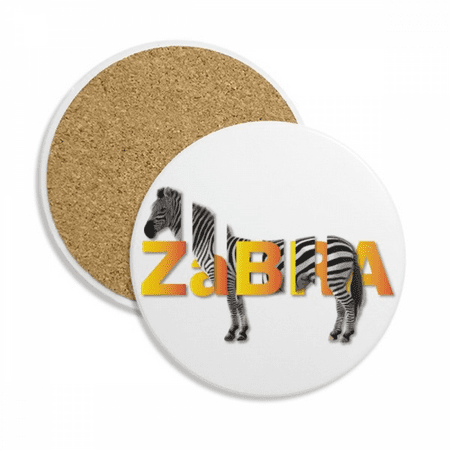 

Horse Stripe Black White Grassland Coaster Cup Mug Tabletop Protection Absorbent Stone