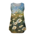 thumbnail image 3 of Drses Women Plus Size Camisole Floral Tie-Dye Tops V Neck T-Shirts Button up Tunic Casual Flowy Pleats Tanks Blouses, 3 of 4