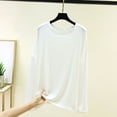 thumbnail image 2 of Bovxnpu Women Long Sleeve Shirts Basic Tee Loungewear Shirts Women's Cotton Crew Neck Long Sleeve Fall Summer Comfortable Tops, 2 of 6