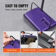 thumbnail image 4 of Carpet Sweeper Manual, Floor Sweeper with 300 ml Dustbin Capacity Easy to Empty, 6.7 inch Cleaning Width for Home Office Carpets Pet Hair Dust, Purple, 4 of 18