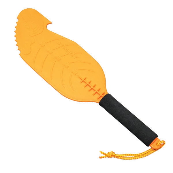 Yak Gear Marine Paddle 06-0014 Backwater Assault; For Emergency Use; 23 Inch Non-Adjustable Length; Hi-Viz Orange; Plastic; Single; Foam Hand Grip