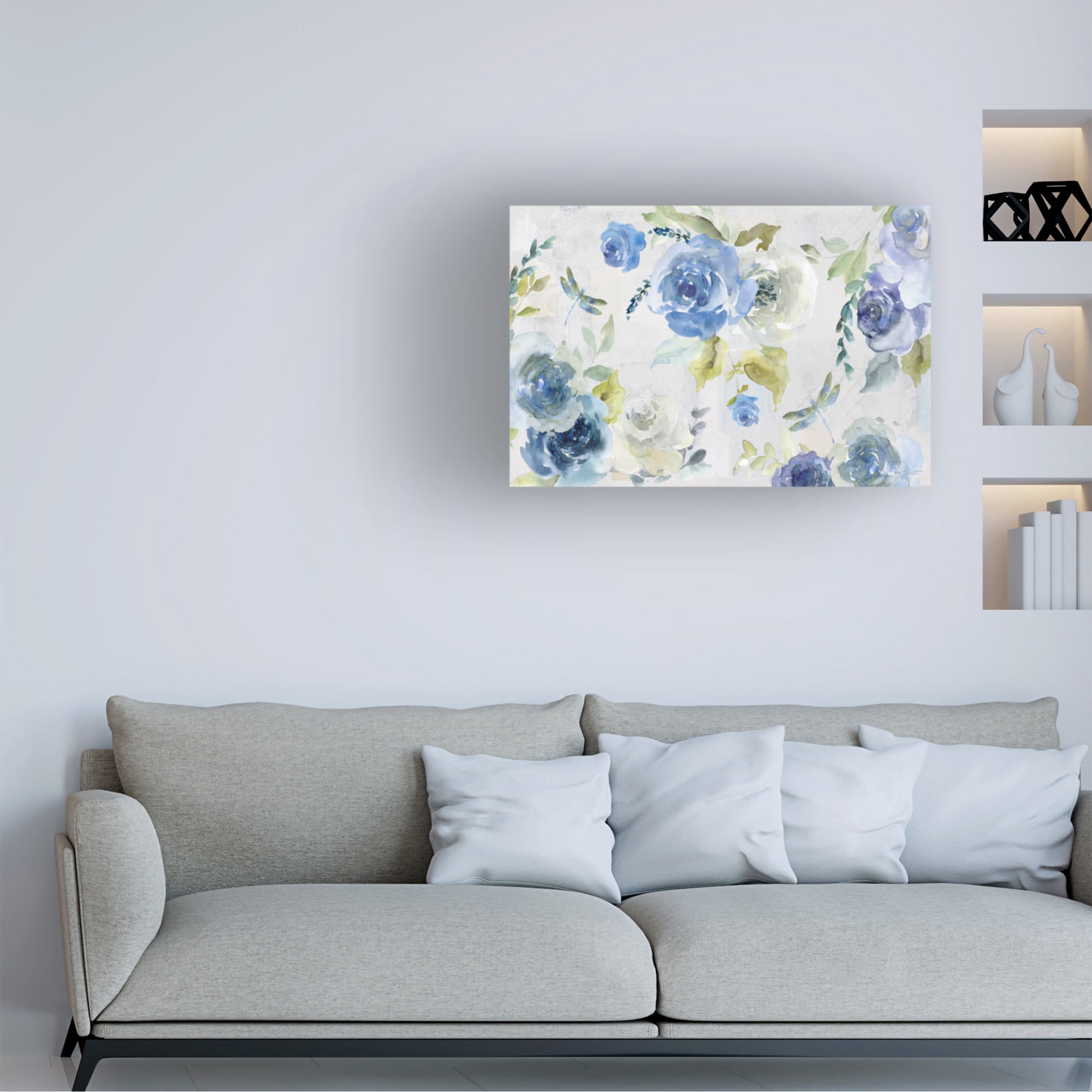 Canvas Wall Art - Jean Plout 'June Textures C' Wall Art for Living Room, Bedroom, or Office Décor by Trademark Fine Art - 32 x 22 Inches