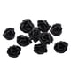 thumbnail image 2 of 10 mini flores artificiales de 6 cm con pasadores creativos para el pelo. Negro, 2 of 9