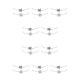 thumbnail image 1 of sweethay Tobilleras de mujer cadena de pie Retro tortuga brújula decoración trenzada artesanía pies decoración accesorio de moda para Blanco 10Conjunto, 1 of 6