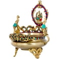 thumbnail image 2 of Exotic India Lord Ganesha Urli - Brass Statue with Inlay, 2 of 2