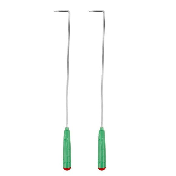 KAKOWELY 2pcs Fire Poker Outdoor Indoor Fire Pit Poker Fireplace Fire Pit Tool Stainless Steel Fireplace Poker Tool,16.93X"X1.57"X0.79"