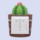 thumbnail image 4 of Pegatina para cubierta de interruptor de luz, calcomanía envolvente de dibujos animados, decoración para dormitorio infantil Cactus bola, 4 of 9