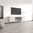 thumbnail image 3 of Knoxville Floating TV Stand for TVs up to 80", Modern High Gloss 71" Entertainment Center, Wall Mounted TV Media Console with Storage Cabinets, 3 of 8