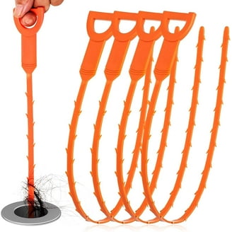 TOSEERY 12345, 25 inch, Plastic Drain Snake Drain Snake Hair