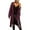 Purple, variant on Womens Long Cardigans Cable Knit Chunky Cardigan Sweaters Ndbuld Women's Winter Long Sleeved Solid Color Knit Sweater Pocket Cardigan Jacket Blue 2XL