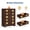 Brown-5 Drawers, variant on 3/5-Drawers Bedroom Dresser - Decorative Front Closet Organizer, Multi-Scene Storage Cabinet for Hallway & Living Room