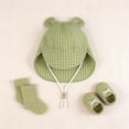thumbnail image 7 of ROHUUQUE Kids Sun Hats UV Protection Wide Brim Boonie Hat Breathable Mesh Foldable Neck Flap Hat for Outdoor Green, 7 of 7