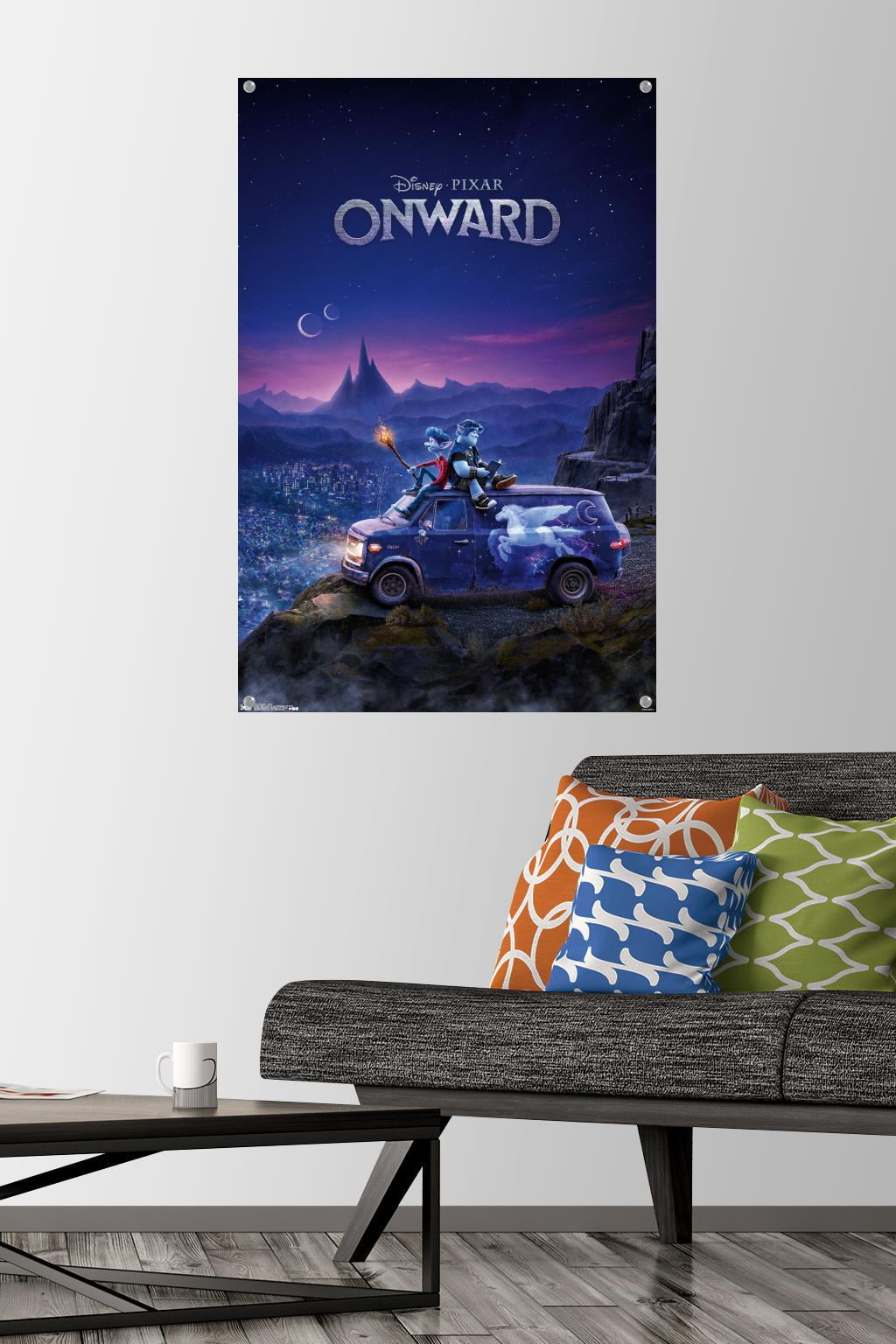 Disney Pixar Onward - Teaser Wall Poster with Push Pins, 22.375" x 34"
