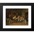 thumbnail image 2 of Ferdinand Georg Waldmüller 14x11 Black Modern Framed Museum Art Print Titled - The Congratulations on Grandfather's Birthday (1845), 2 of 5