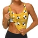 thumbnail image 3 of Balery Cute Bee Butterfly Yelllow Sujetadores deportivos con espalda cruzada para mujer, acolchados, sin costuras, de alto impacto, ideales para yoga, gimnasio, entrenamiento y fitness.-XX-Large, 3 of 8