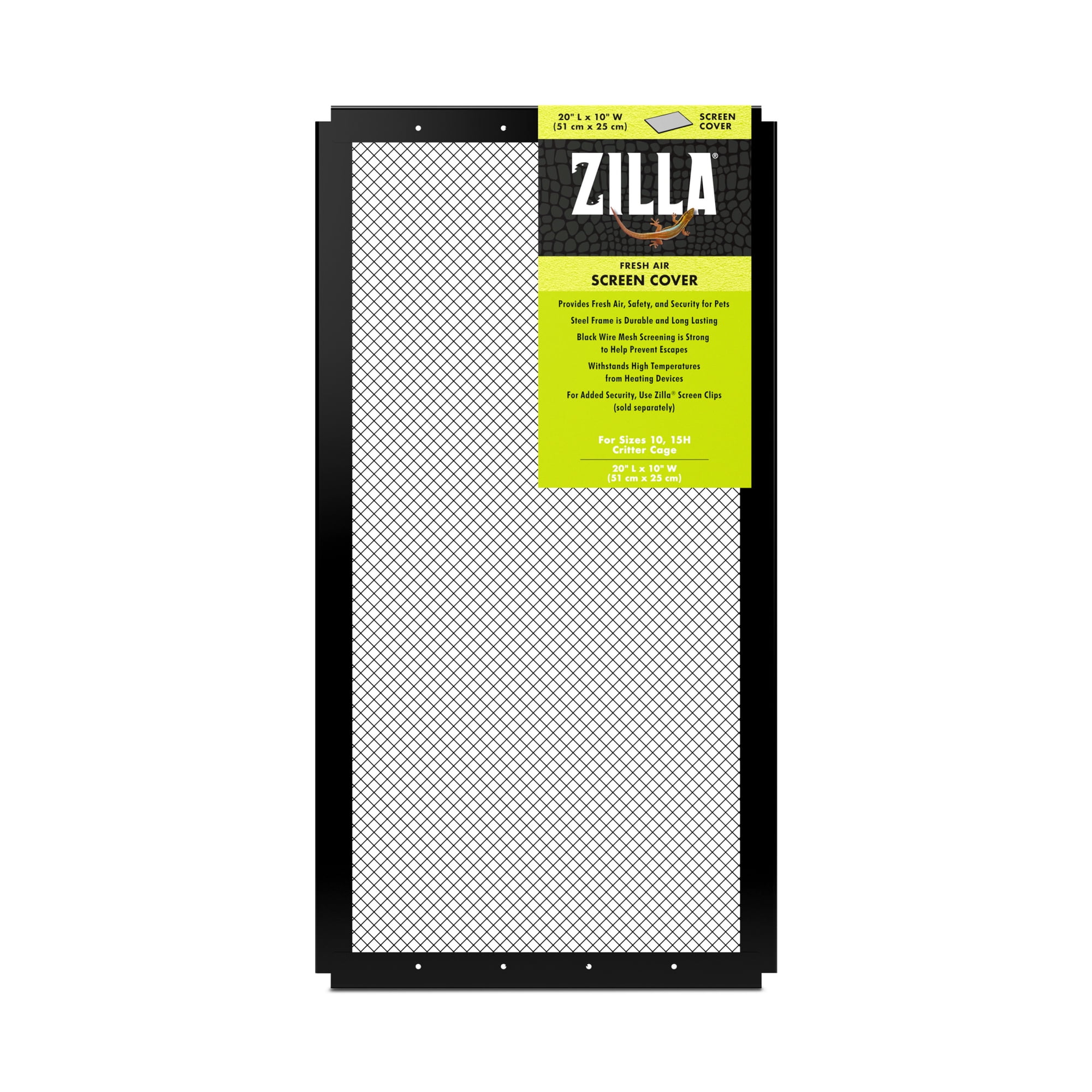 Zilla Fresh Air Screen Cover 20 x 10 Inches