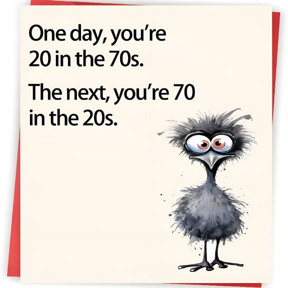 CCOCC Funny 70th Birthday Card for Men & Women, Happy Birthday Decorations for Dad Mom, Cool Milestone Gifts with Envelope