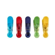 Farberware Translucent Plastic Kitchen 0.23lb Clips, 5 Count Multi-Color