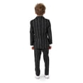 thumbnail image 3 of Suitmeister Boys' Suits BOYS Oversized Pinstripe Black - S Black, 3 of 6