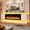 80in White + 50in Fireplace, variant on ChVans Fireplace TV Stand for 85" TV, 71" LED TV Stand with 40" Electric Fireplace & Power Outlet, High Gloss Surface, 2 Storage Cabinet, Modern Style, White