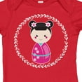 thumbnail image 4 of Inktastic Girls Pink Kokeshi Doll Cute Girls Baby Bodysuit, 4 of 5