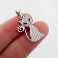 thumbnail image 2 of Cutiepie 1.50 Ct Round Cut Lab Created Diamond Cat Shape Charm Pendant 14K White Gold Over, 2 of 3
