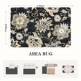 thumbnail image 5 of Lahome 2x3 Floral Washable Rugs for Entryway, Small Black Non Slip Bedroom Rug with Rubber Backing , Soft Ultra Thin  Indoor Mat for Bathroom Kitchen, 5 of 9