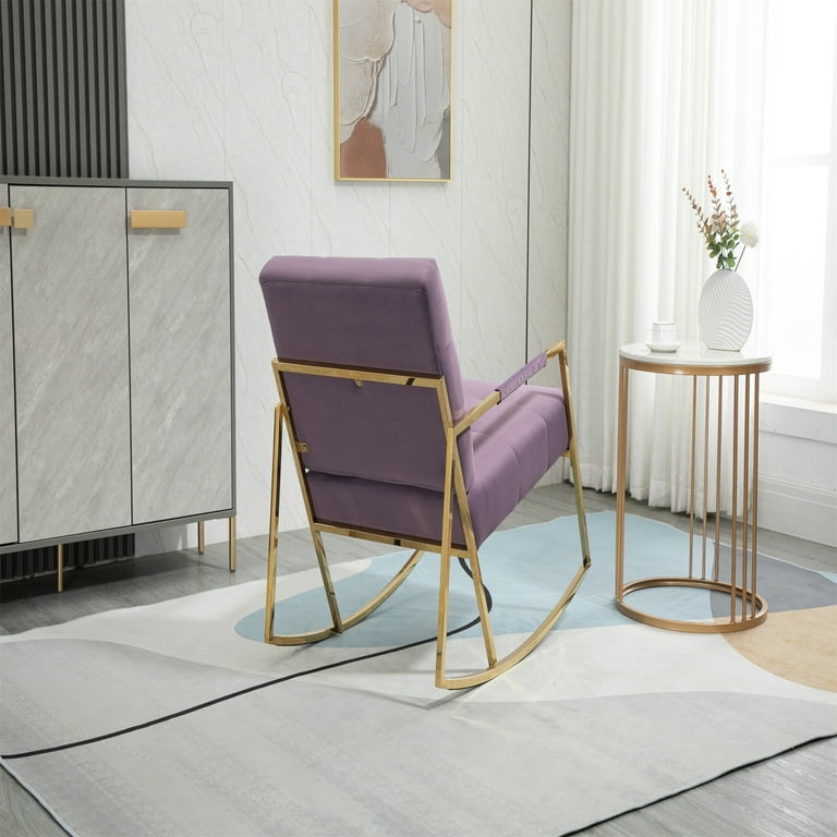 TALEMOHO Accent Chair- Leisure Rocking Chair with Stainless Steel