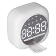 thumbnail image 4 of Digital  Clock Speaker, Portable Low Power Consumption Mini   Speaker Stable  for Tablet for Mobile Phone Black,White,, 4 of 8