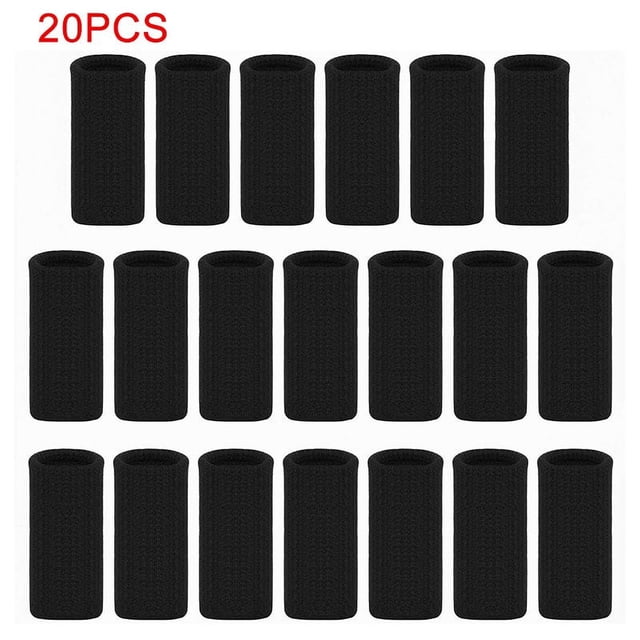 20 Pcs Finger Sleeves Protectors Thumb Brace Support Elastic Compression for Sports Calluses Arthritis New