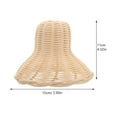thumbnail image 3 of Diekin Bulb Lampshade Pendant Lampshade Rattan Woven Lamp Shade Rustic Hanging Lamp Cover, 3 of 6