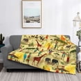 thumbnail image 2 of Naloa Ethnic African Flannel Blankets - Thick and Warm Blanket for Winter, Soft Fuzzy Plush King Blanket for All Seasons60"x50", 2 of 6