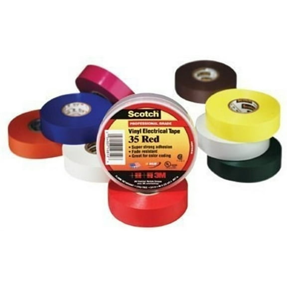 3M 10232 35 1/2X20 WHITE VINYL COLOR CODING TAPE