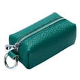 thumbnail image 1 of Qarigey Cartera de mujer, llaves de cuero, llavero portátil, monedero, organizador para mujer Carteras Verde oscuro, 1 of 6
