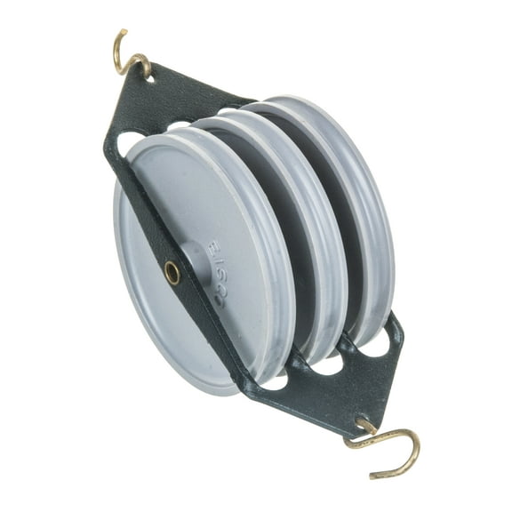 Eisco Labs Plastic Pulley, Triple-Parallel, 50mm Diameter