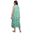thumbnail image 3 of Moomaya Chemise de Nuit d'Allaitement à Col Rond Imprimé pour Femmes en Coton, 3 of 5