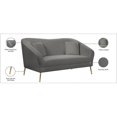 thumbnail image 4 of Meridian Furniture Hermosa Grey Velvet Loveseat, 4 of 5
