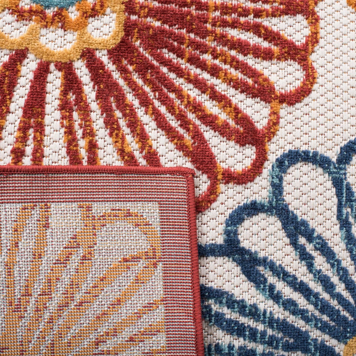 SAFAVIEH Cabana Aria Floral Outdoor Area Rug