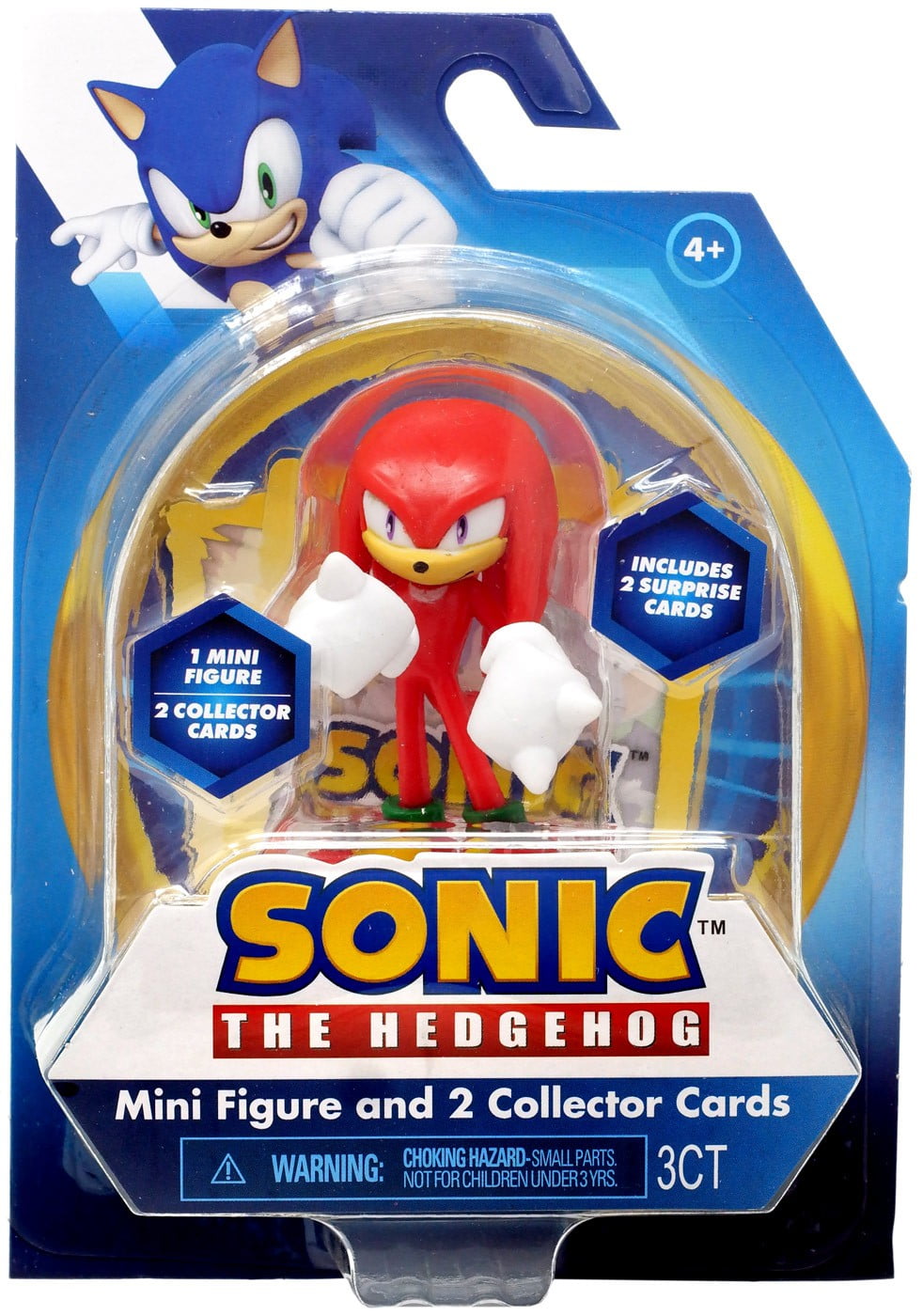 SEGA Sonic the Hedgehog Mini Figure, Knuckles, Includes 2