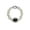 Silver and Black Stone 1, variant on Link Bracelet Two tone Circles Chain Gold and Silver Wire Cable Bangle Bracelets for Women