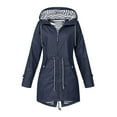 thumbnail image 2 of Decodeary Chandail à Capuchon Veste Douce pour Femme Imperméable Manteau de Pluie Extérieur Vert L, 2 of 4